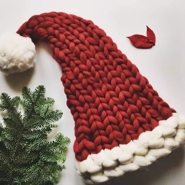 /EA/Dames julehatt strikket vinterlue mote beanie