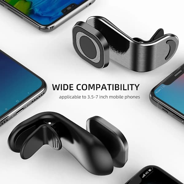 /EA/Telefonholder til bilens luftventil, holdbar, sort, varmebestandig