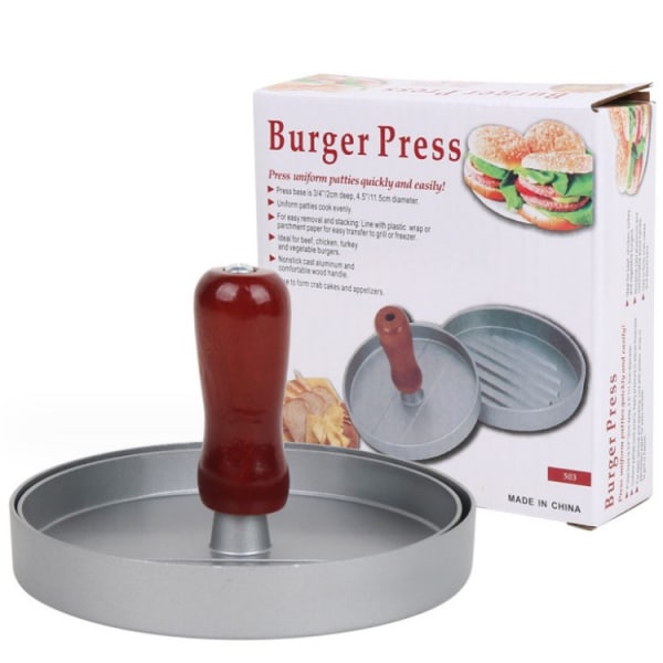 Hamburgerbiff, non-stick lätt att köttpress, hamburgerpressmaskin, återanvändbar för familjekök 1pc