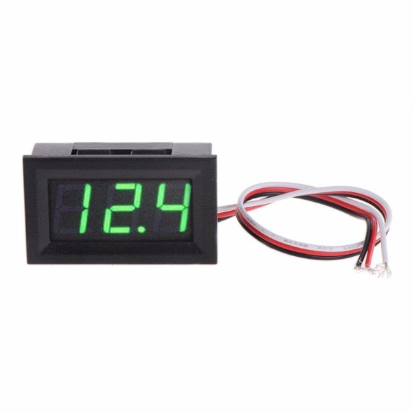 /EA/##/Grøn digital voltmeter 0-30V Sort Unik kode##/