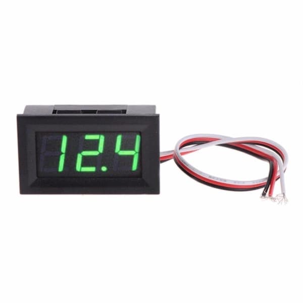 /EA/##/Grønn digital voltmeter 0-30V Svart Unik kode##/