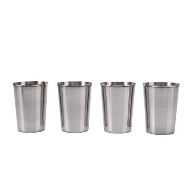 /EA/(4 170ml KOPPAR + 1 kopplokk) rustfritt stål krussett - gjenbrukbart