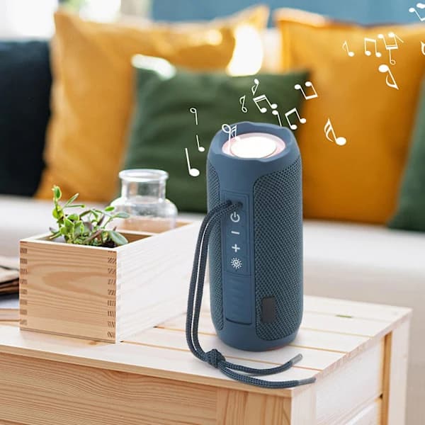 /EA/Bluetooth-høyttaler for kortinnsetting, bærbar LED-Bluetooth-lydpresent, FM-liten høyttaler