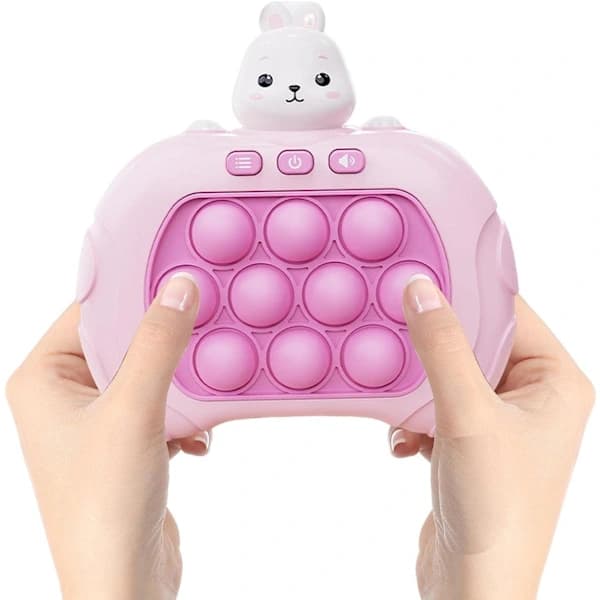 Pop It Spil - Pop It Pro Light Up Spil Quick Push Fidget-spil Pink Rabbit pink