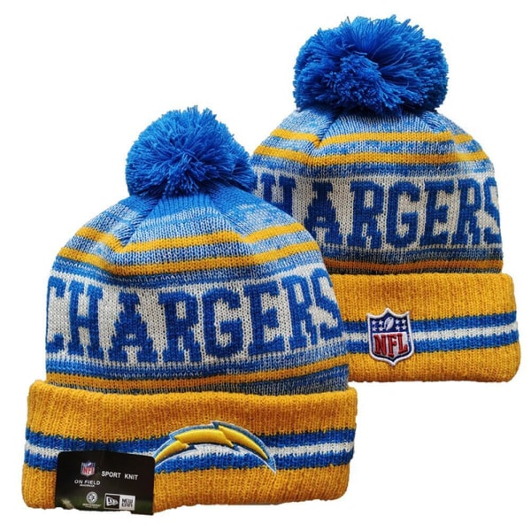 NFL Aldult Unisex American Football Sport Strik Beanie Hat Fleeceforet En størrelse passer til de fleste Los Angeles laddare