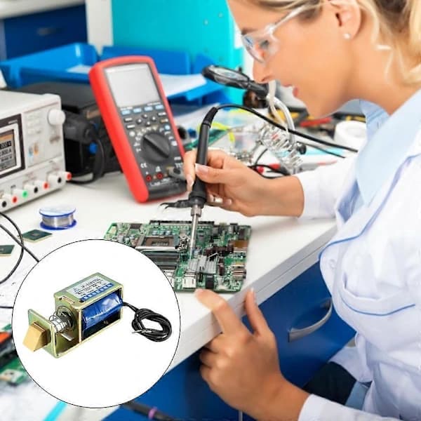 /EA/Elektromagnetti DC 6V 12V 24V Push Pull -tyyppi 10mm Iskunpituus Solenoidimagneetit DC12V