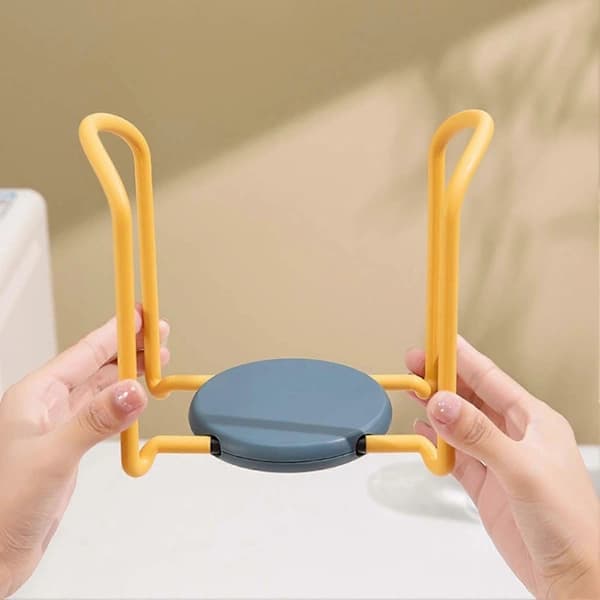 /EA/Diskställ med Utdragbar Torkställning, 15 cm, Gul/Blå, 1-pack