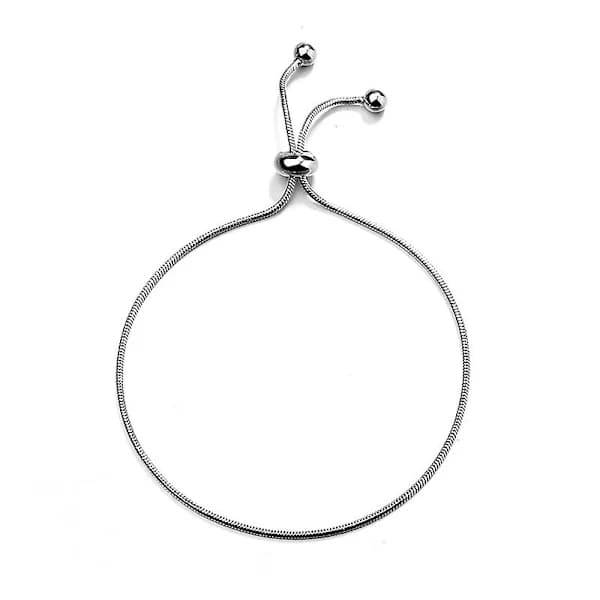 /EA/Sølv Armbånd Sterling Sølv Kugle Justerbart Armbånd