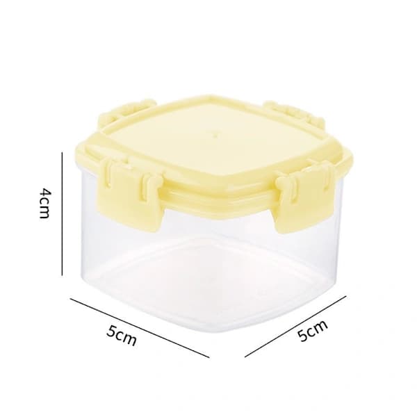 /EA/3-pack, gul kryddlåda, hushåll transparent såsflaska