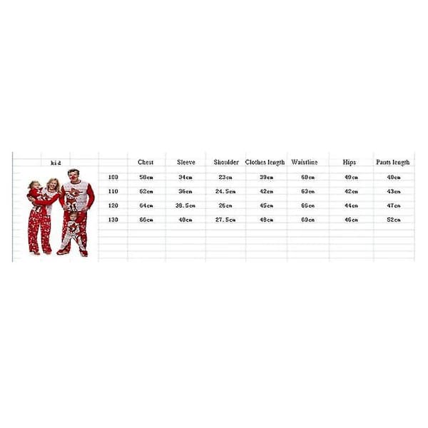 /EA/Familjematchande set Bomulls Julpyjamas 120CM Barn