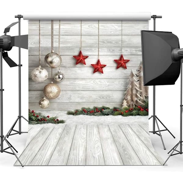 /EA/5x7FT Julefotografering Bakgrunn Juletre Dekor