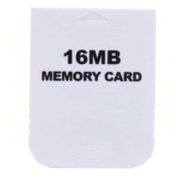 Srna Praktisk 16MB White Game Memory Card Block for Nintendo Wii Gamecube