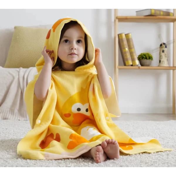 /EA/Baby badehåndkle, supermykt babyteppe i bomull, hette