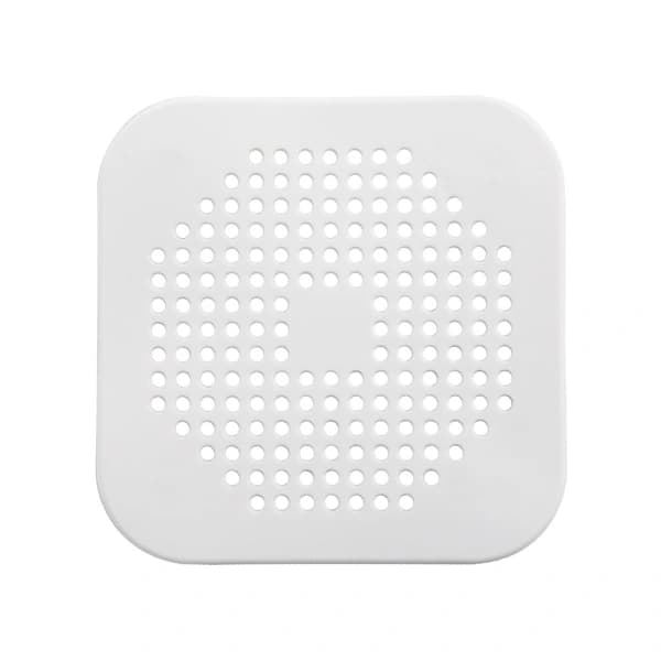 /EA/Fyrkantig hvit plast vask sil filter hår filter dusj vask sil