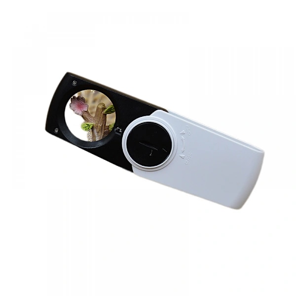/EA/5X Lommelupe, sammenleggbar lupe LED-lys