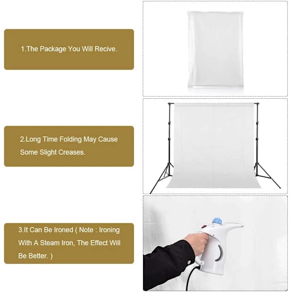 /EA/Hvid baggrund, 1,6x2 M foldbar vaskbar holdbar professionel St