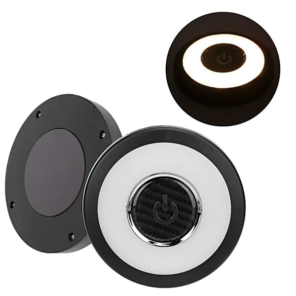 /EA/5V Universal Bil Bak LED Leselys Taklampe USB Lading Varmt Lys Isblå