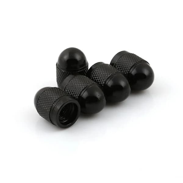/EA/Ventilhætter Bilventilhatte Elastisk aluminiumslegering Bilventilhatte 5 stk. (sort