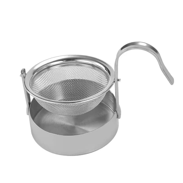 /EA/Tefilter/Siivilä, pidikkeellä, ruostumaton teräs, hopea