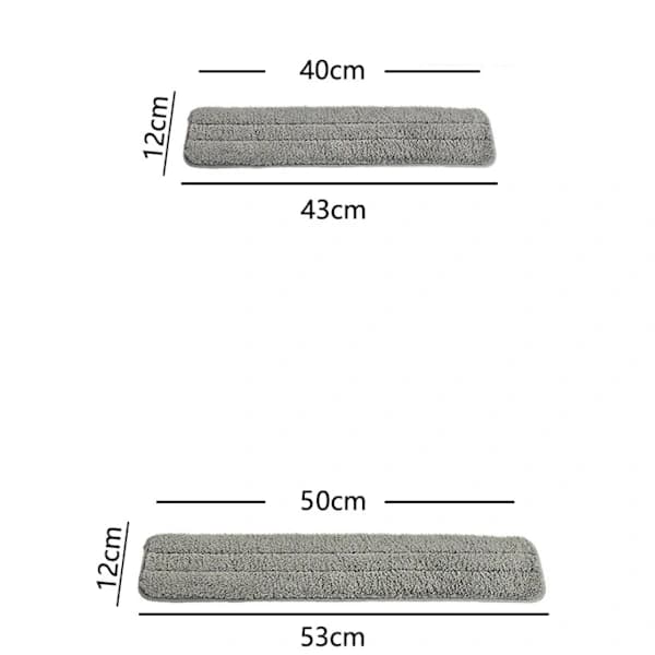 /EA/ 2 stk. superabsorberende selvklæbende mopper til husholdningsbrug (43*12cm)