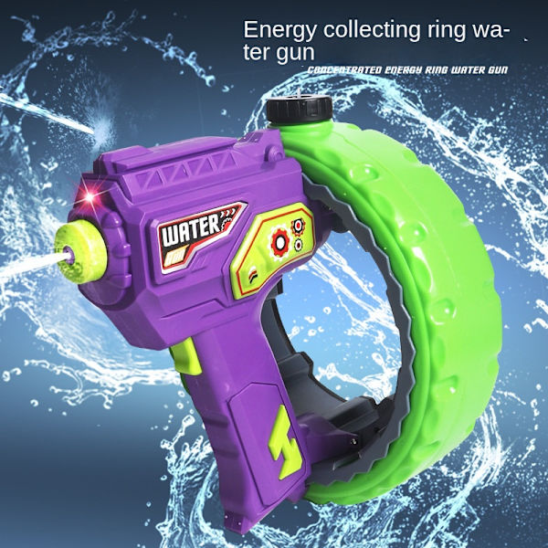 Elektrisk vattenpistol för vuxna och barn - Fjärrkontroll automatisk vattenpistol - Perfekt för sommarens poolpartyn - Cool hajdesign - Perfekt sommarpresent I