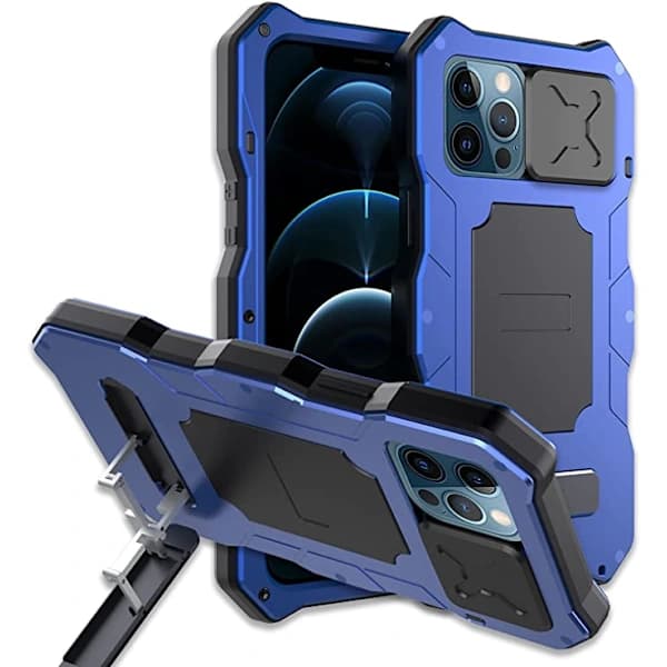 /EA/Kompatibel med iPhone 12 Pro Max Vanntett Metallveske, Bui