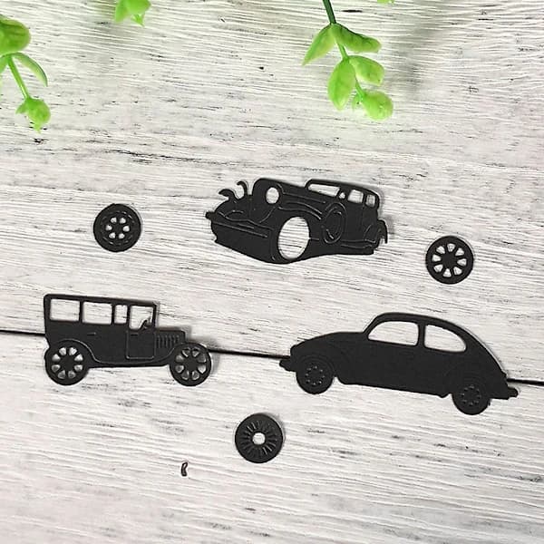 /EA/1 set kolstål bil skärform stansningsstencil mallar mögel papper diy ar