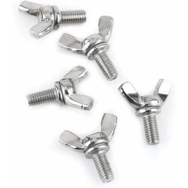 /EA/25 stk Vingemutter M6 X25 mm Vingeskrue med Metrisk Bolt 304 Rustfritt-Max
