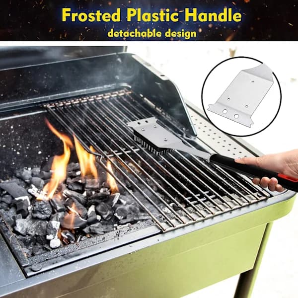 /EA/4 stk. udskiftningsbørstehoveder til grill, udskiftelige grillbørstetråde