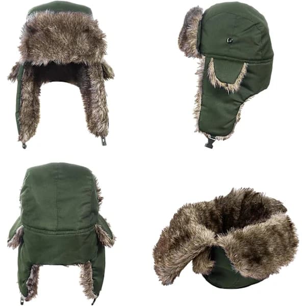 /EA/Vanntett Trapper-hatt for menn og kvinner, varm russisk vinterpilot