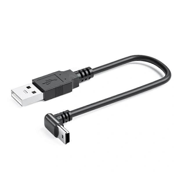 /EA/Universal USB til Mini USB-kabel til kameraer, smartphones og andre enheder 25cm Nedad