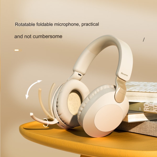 Uudet langattomat kuulokkeet Bluetooth kuulokkeet liikenteeseen, suuri kapasiteetti valaiseva Heavy Bass -peli Esports-kuulokkeet B2 Silver white