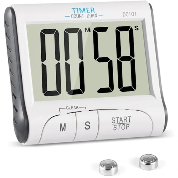 /EA/ Kjøkken Timer, Elektronisk Magnetisk Digital Kjøkken Timer 24 Timer