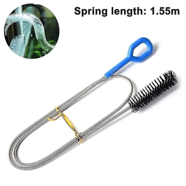 /EA/Akvariumbørste, Fleksibel Rørbørste 155mm Rustfritt Stål