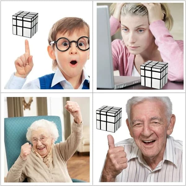 /EA/Mirror Cube Mirror Cube Puzzle, Super Smooth Magic Speedcubing Cube Puzzle 3D Magic Cube Professional,