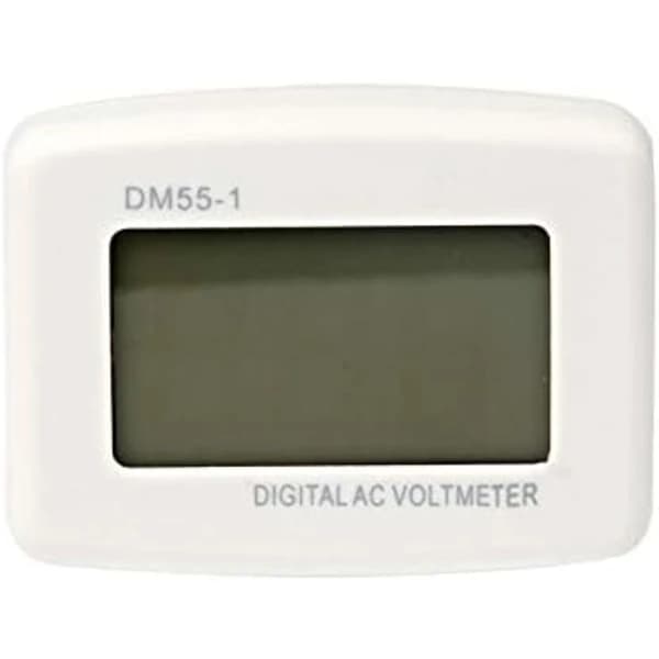 /EA/Blå baggrundsbelyst digital LCD-voltmeter 220V, EU-prisspændingstest