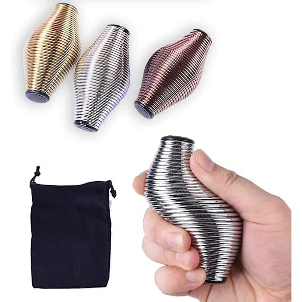 /EA/Fjädergrepp Boll*3 (Silver+Roseguld+Guld),