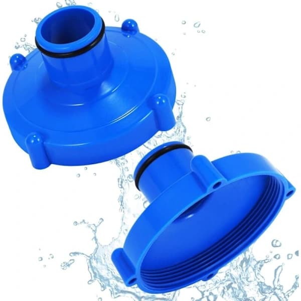 /EA/Pool Dammsugaradapter, 2 st Pool Dammsugartillbehör, Pooladaptertillbehör, Sommarpoolfiltertillbehör (Blå 2)