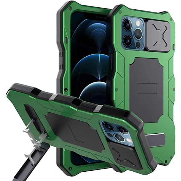 /EA/Yhteensopiva iPhone 13 Pro Max vedenpitävän metallikotelon kanssa, Bui