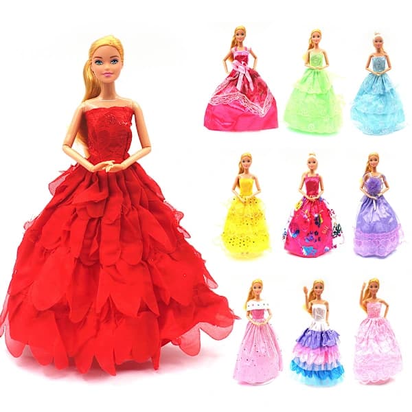 /EA/10 st 30 cm dockklänning Barbie bröllopsklänning flicka smokingklänning
