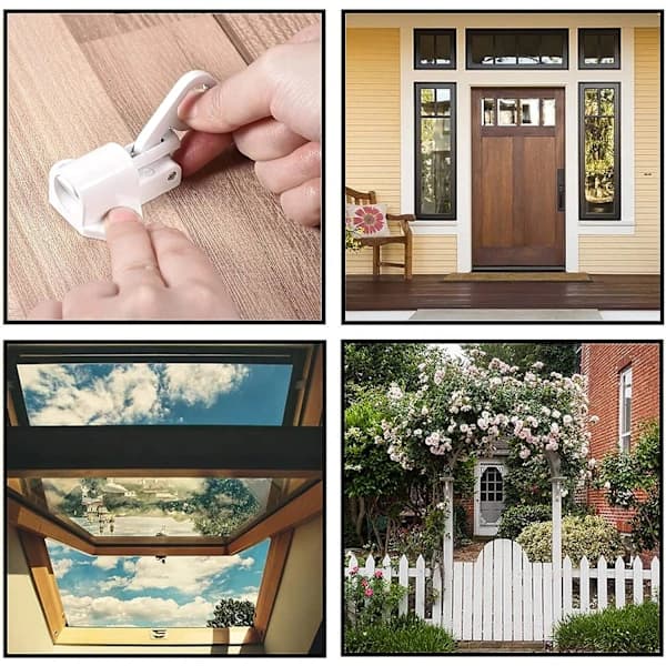 /EA/2 stk. Aluminiumslås, Studslås, Fjederstudslås L