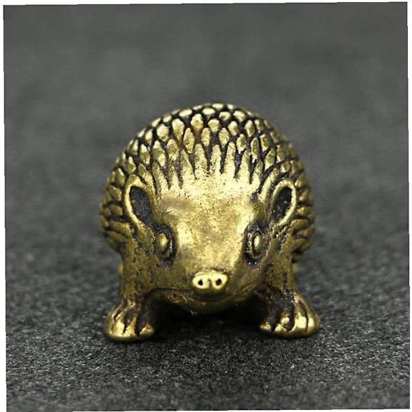/EA/Metall Igelkotts Prydnad Mässing Igelkotts Figur Mini Statyett Djur