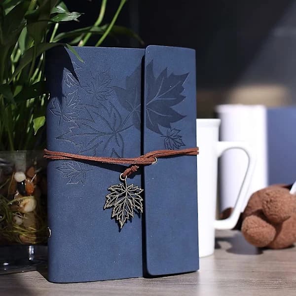/EA/Læderjournal Notesbog, Maleden Klassisk Spiralbundet Notesbog Genopfyldelig Dagbog