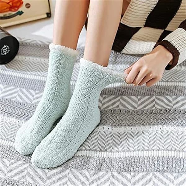 /EA/7 par varme, fluffy sokker til kvinder i superblød mikrofiber