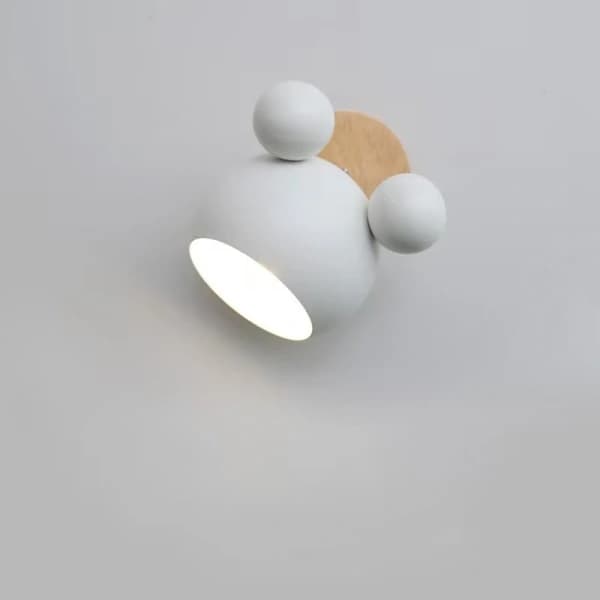 /EA/ Vacker sängbordslampa med E27-lampa - Vit