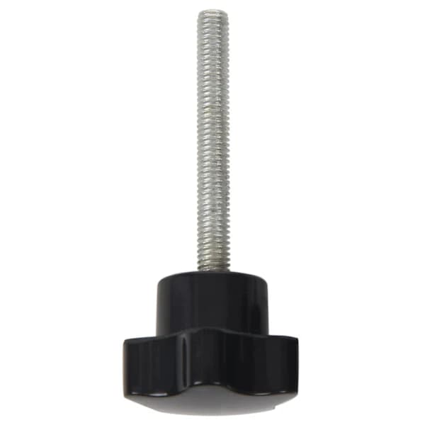 /EA/6 stk M6 x 50 mm låsende stjerneformet plasthode hanngjenge knottegrep