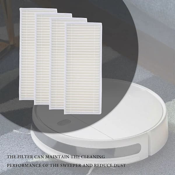 /EA/10 stk Robotstøvsuger Filter HEPA-filter Hvit