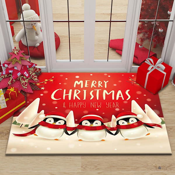 /EA/Julmatta med tomte, juldekoration, matta 60*90cm