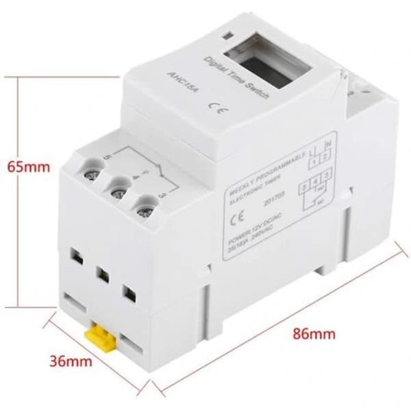 /EA/LCD-timer ukentlig elektrisk timer Digital timerbryter 15A (220V)