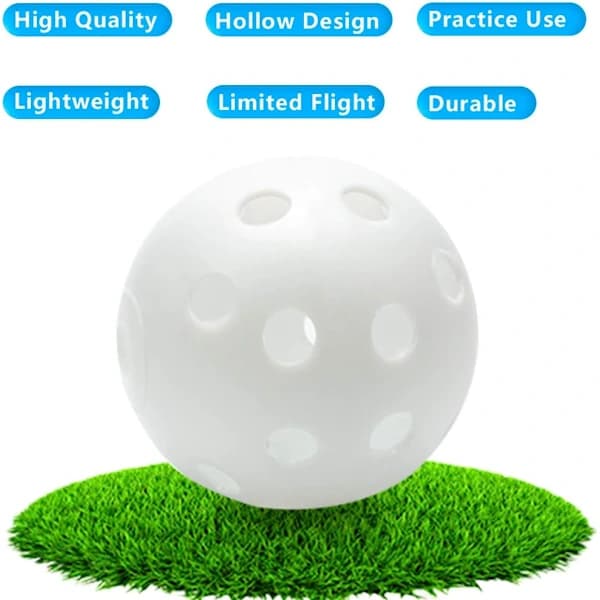 Golf Övningsboll 42mm Luftflöde, Plastbollar för Träning